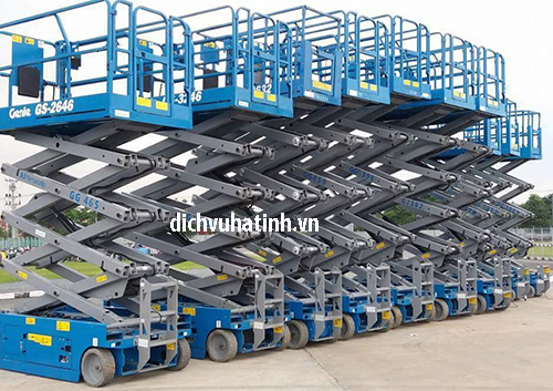 Dịch vụ cho thuê xe nâng người cắt kéo tại Hà Tĩnh